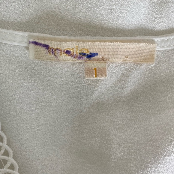 Maje White Top / Size 1 Size Small - Picture 11 of 11